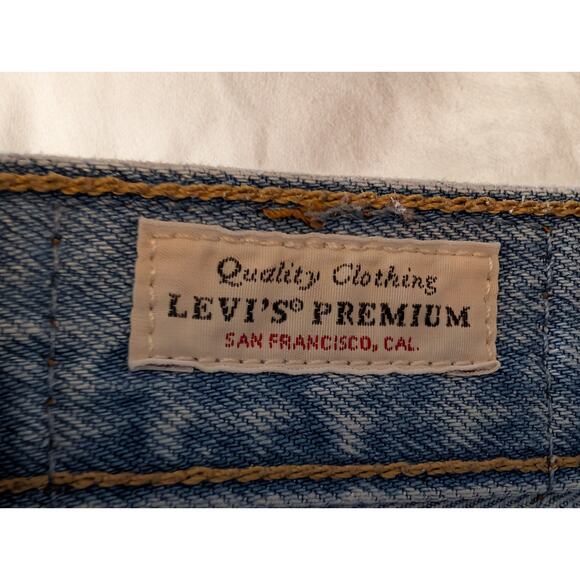 SET OF 2: Levi’s Premium 501 Original Distressed Cutoff Shorts - Light Wash W29 - Picture 11 of 11